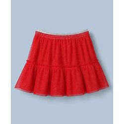 Babyhug Cotton Single Jersey Knit Full Sleeves Top and Skirt with Reindeer Embroidery - White