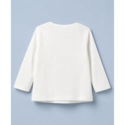 Babyhug 100% Cotton Single Jersey Knit Full Sleeves Top and Skirt Set with Bow Print in White