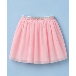 Babyhug 100% Cotton Knit Half Sleeves Top and Skirt Set With Floral Print - White