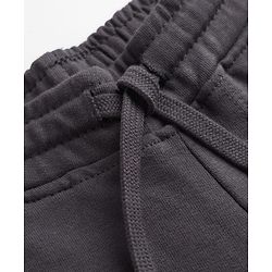 Babyhug Cotton Knit Jogger Fit Full Length Solid Lounge Pants in Black
