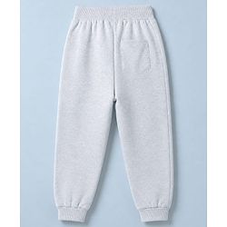 Babyhug 100% Cotton Looper Knit Full Length Solid Lounge Pant - Grey