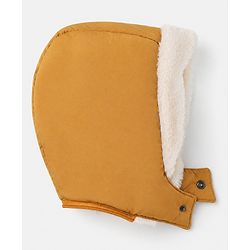Babyhug Woven Full Sleeves Hooded Solid Padded/Quilted/ Winter Jacket - Mustard