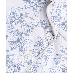 Babyhug 100% Cotton Knit Full Sleeves Co-Ords Shirt & Pyjama Night Suit with Tropical Print - White