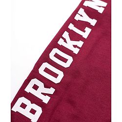 Babyhug Cotton Knit Full Length Jogger Fit Track Pant with Full Length and Brooklyn Print in Red