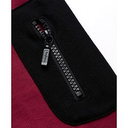 Babyhug Cotton Knit Full Length Jogger Fit Track Pant with Full Length and Brooklyn Print in Red