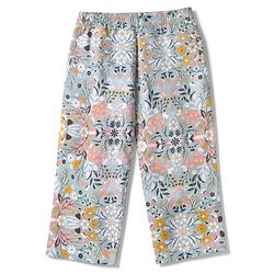 Babyhug Cotton Knit Full Sleeves Front Open Co -ord Shirt & Pyjama Night Suit with Floral Print Blue