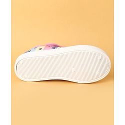 Cute Walk by Babyhug Velcro Closure Casual Shoes with Hearts Print - Pink