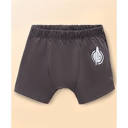 Babyhug Marvel Single Jersey Knit Brief with Avenger Graphic Pack of 3 - Brown, Grey, Light Grey