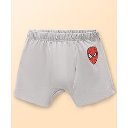 Babyhug Marvel Single Jersey Knit Brief with Avenger Graphic Pack of 3 - Brown, Grey, Light Grey