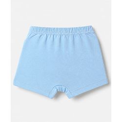Babyhug Disney 100% Cotton Knit Briefs With Disney Character Graphic Pack Of 3 - Sky Blue Orange & Navy Blue