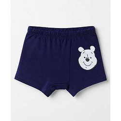 Babyhug Disney 100% Cotton Knit Briefs With Disney Character Graphic Pack Of 3 - Sky Blue Orange & Navy Blue