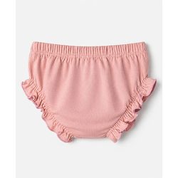 Babyhug Disney 100% Cotton Single Jersey Knit Mid Thigh Bloomers with Daisy Duck Minnie Mouse & Marie Graphic Print Pack of 3 - Pink Light Violet Light Blue