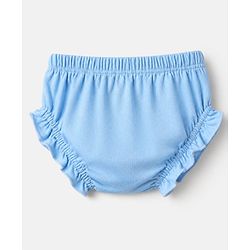Babyhug Disney 100% Cotton Single Jersey Knit Mid Thigh Bloomers with Daisy Duck Minnie Mouse & Marie Graphic Print Pack of 3 - Pink Light Violet Light Blue