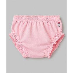 Babyhug Disney Single Jersey Knit Bloomers With Minnie Mouse Graphic Pack of 3- Pink Blue Yelow