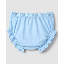 Babyhug Disney 100% Cotton Single Jersey Knit Solid Bloomers Pack of 3 in White Blue & Pink