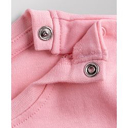 Babyhug 100% Cotton Interlock Knit Front Open Full Sleeves Jhablas With Polka Dot, Floral Print & Bunny Ear Applique Pack of 3 - Lilac, White & Pink