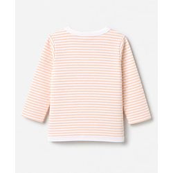 Babyhug 100% Cotton Interlock Knit Full Sleeves Animal & Striped Print Jhablas Pack of 3 - Blue Pink & Green