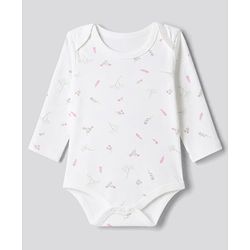 Babyhug 100% Cotton Interlock Knit Full Sleeve Onesies With Polka Dot & Floral Printed Pack of 3 - White, Lilac & Pink