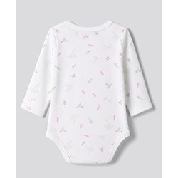 Babyhug 100% Cotton Interlock Knit Full Sleeve Onesies With Polka Dot & Floral Printed Pack of 3 - White, Lilac & Pink