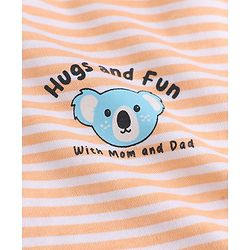 Babyhug 100% Cotton Interlock Knit Full Sleeves Onesie With Animal Print Pack of 3 - Pink & Blue