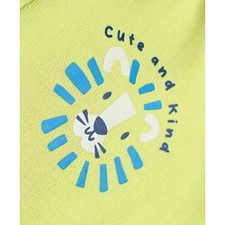 Babyhug 100% Cotton Knit Bootie Leggings with Animal , Star & Text Print Pack of 3 - White , Green & Violet