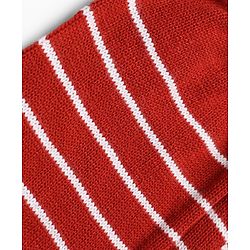 Babyhug Knit Full Length Striped Print Fleece and Woollen Bottomwear - Rust Orange