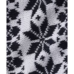 Babyhug Knit Full Length Printed Fleece & Woollen Bottomwear - Navy Blue