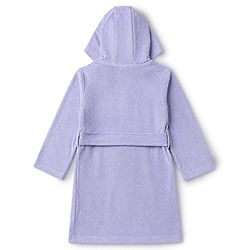 Babyhug Knit Full Sleeves Front Open Bathrobe With Unicorn Embroidery - Lavender