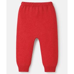 Babyhug Knit Full Sleeves Set with Heart design - Red