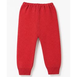 Babyhug Knit Full Sleeves Set with Heart design - Red