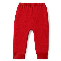Babyhug Knit Full Sleeves Sweater Set with Truck Design - Red