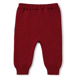 Babyhug Knit Striped Sweater Set with Full Sleeves in Maroon for 0-3 Months