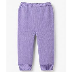 Babyhug Knit Full Sleeves Sweater Set with Abstract Design - Lavender