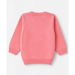 Babyhug Knit Full Sleeves Sweater Set - Pink