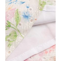 Babyhug Cambri 100% Cotton Woven Schiffli Floral Printed Full Sleeves Kurta Dhoti Set - White & Pink