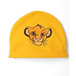 Babyhug Disney Interlock Knit Full Sleeves Onesie With Cap and Lion King Graphic - Yellow