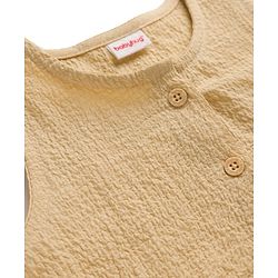 Babyhug Cotton Woven Sleeveless Top & Palazzo Set - Cream