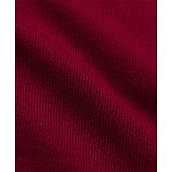 Babyhug Cotton Knit Ribbed Turtle Neck Solid T-Shirt with Full Sleeves - Burgundy
