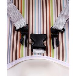 Babyhug Comfort Folding Booster Seat with 3 Point Safety Harness - Pink| Adjustable Height| Removable Food Tray| Foldable Design| Washable Seat Cover