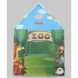 Babyhug Playtime Forest Adventure Tent House for Kids| Indoor & Outdoor Play| Imaginative Play| Spacious Play Area| Portable & Easy to Store| Gifting Option for 3 Years+ Boys & Girls| BIS Certified