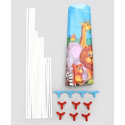 Babyhug Playtime Forest Adventure Tent House for Kids| Indoor & Outdoor Play| Imaginative Play| Spacious Play Area| Portable & Easy to Store| Gifting Option for 3 Years+ Boys & Girls| BIS Certified