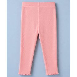 Babyhug 100% Cotton Single Jersey Knit Full Sleeves Top and Leggings with Full Length and Butterfly Applique in Pink