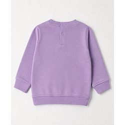 Babyhug 100% Cotton Single Jersey Knit Full Sleeves Top and Pant Set With Butterfly Applique - Lavender