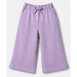 Babyhug 100% Cotton Single Jersey Knit Full Sleeves Top and Pant Set With Butterfly Applique - Lavender