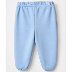 Babyhug Cotton Knit Footed Bootie Leggings With Animal Print Pack of 3 - Orange Light Green Blue
