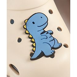 Cute Walk by Babyhug Clogs Back Strap Closure Clogs with Dino Applique - Beige / Blue