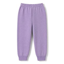 Babyhug Knit Full Sleeves  Sweater Set With Color Block & Cable Knit Design - Purple