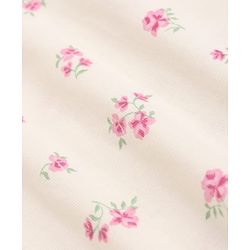 Babyhug 100% Cotton Knit Single Jersey Full Sleeves Top and Leggings with Full Length and Floral Print in White & Pink