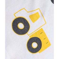 Babyhug 100% Cotton Knit Half Sleeves Co-Ords T-Shirt & Shorts Night Suit with Vehicle Print Pack of 2 - Green & White