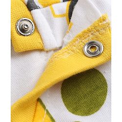 Babyhug 100% Cotton Knit Half Sleeves Co-Ords T-Shirt & Shorts Night Suit with Vehicle Print Pack of 2 - Green & White